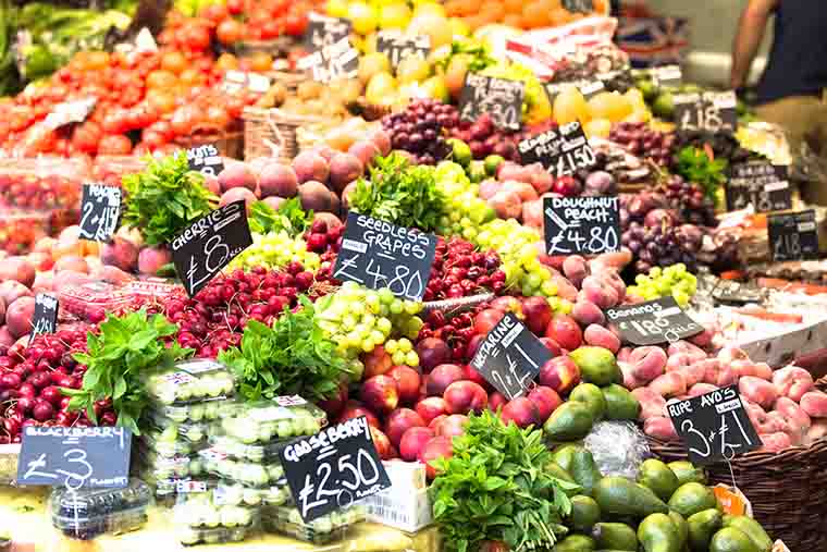 import of fruits and vegetables in the UK